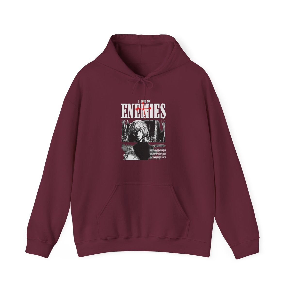 Thorfinn No Enemies Vinland Saga Streetwear Hoodie - alternate angle 3, merchandise