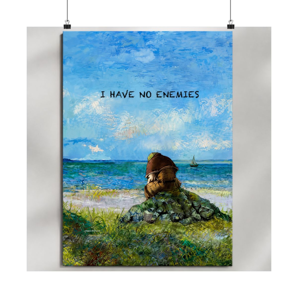 Vinland Saga Poster, Thorfinn I Have No Enemies, Painted Wall Art, Poster Print - alternate angle 2, merchandise