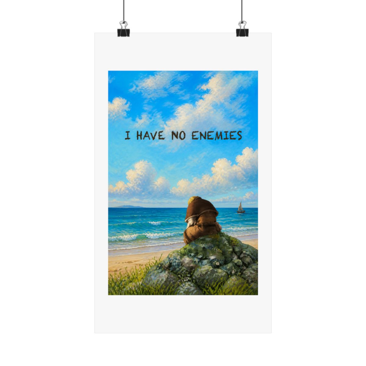I Have No Enemies | Vinland Saga Poster | Thorfinn Quote - alternate angle 2, merchandise
