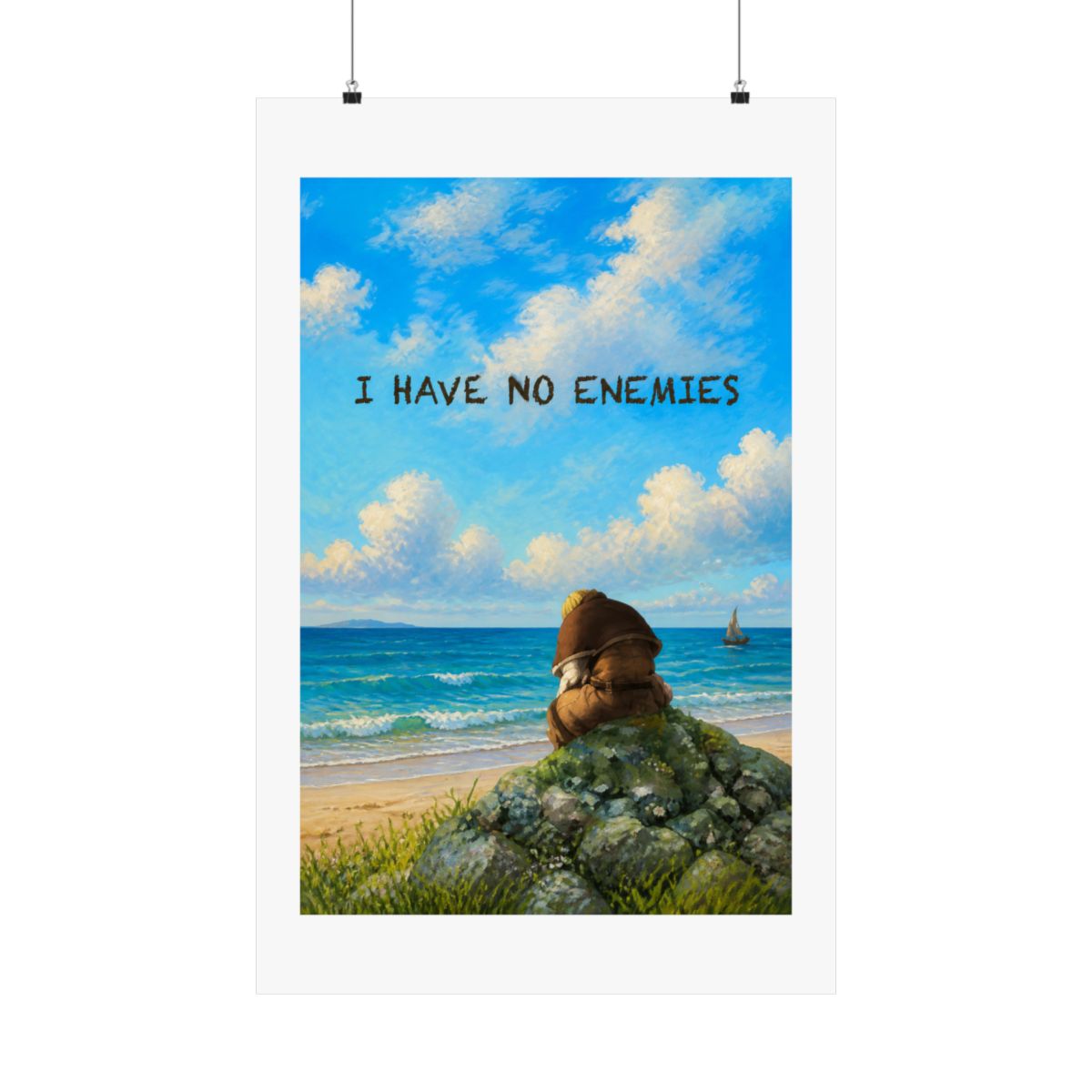 I Have No Enemies | Vinland Saga Poster | Thorfinn Quote - alternate angle 3, merchandise