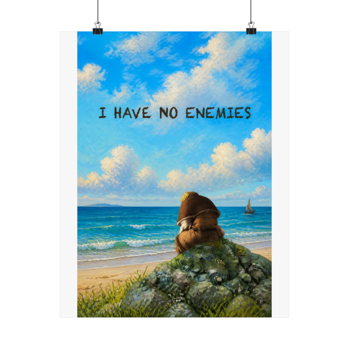 I Have No Enemies | Vinland Saga Poster | Thorfinn Quote - alternate angle 5, merchandise