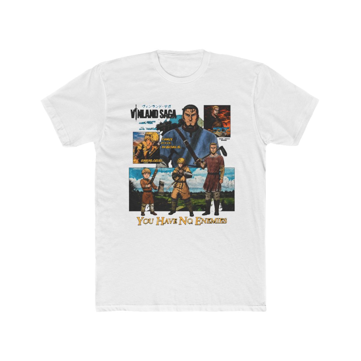 Vinland Saga Anime T Shirt, Vintage Style Thorfinn Print, Oversized Cotton Tee - Official T-Shirts merchandise