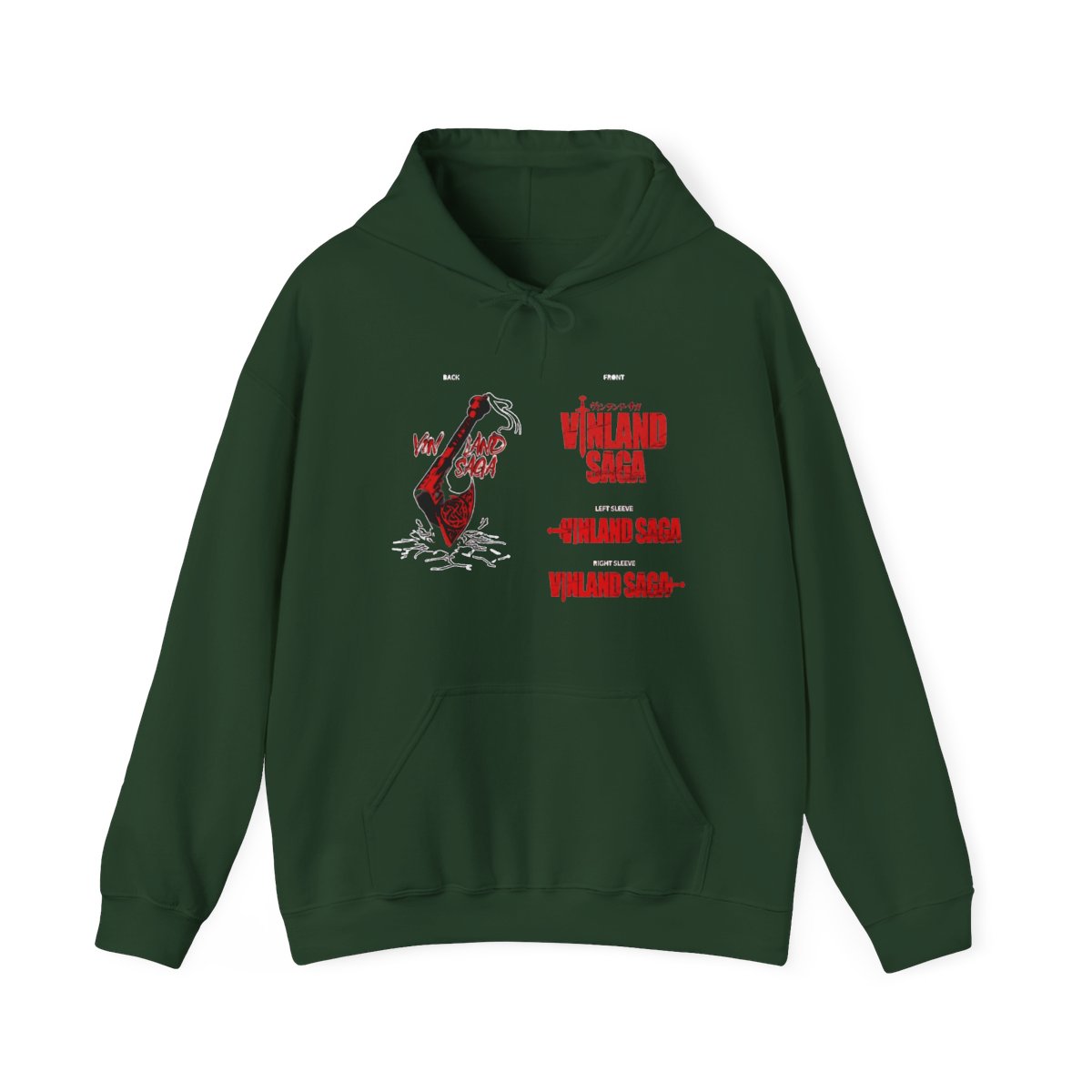 Vinland Saga Hoodies - Vinland Saga Axe Sleeves Aesthetic Printed Hoodie