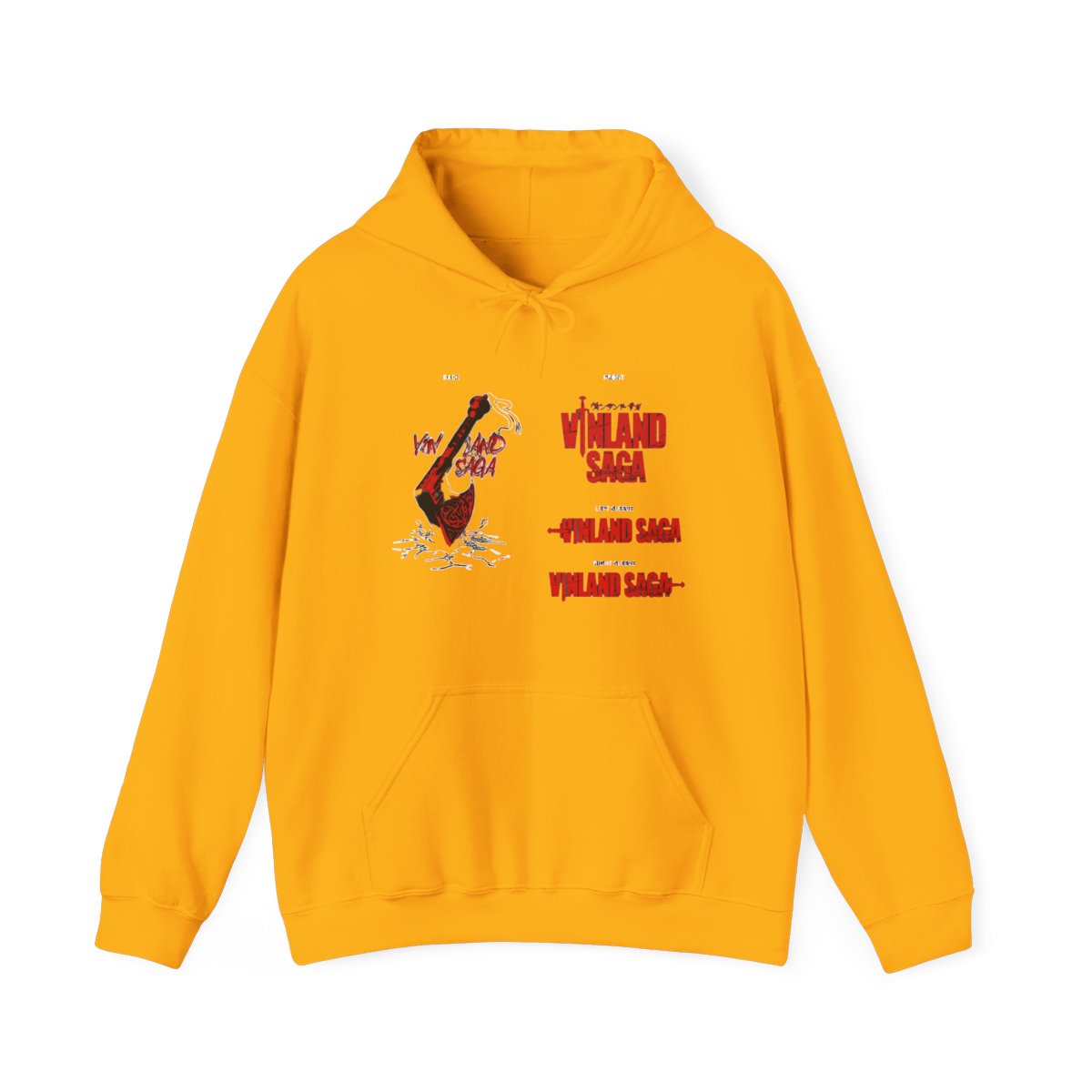 Vinland Saga Hoodies - Vinland Saga Axe Sleeves Aesthetic Printed Hoodie - alternate angle 2, merchandise