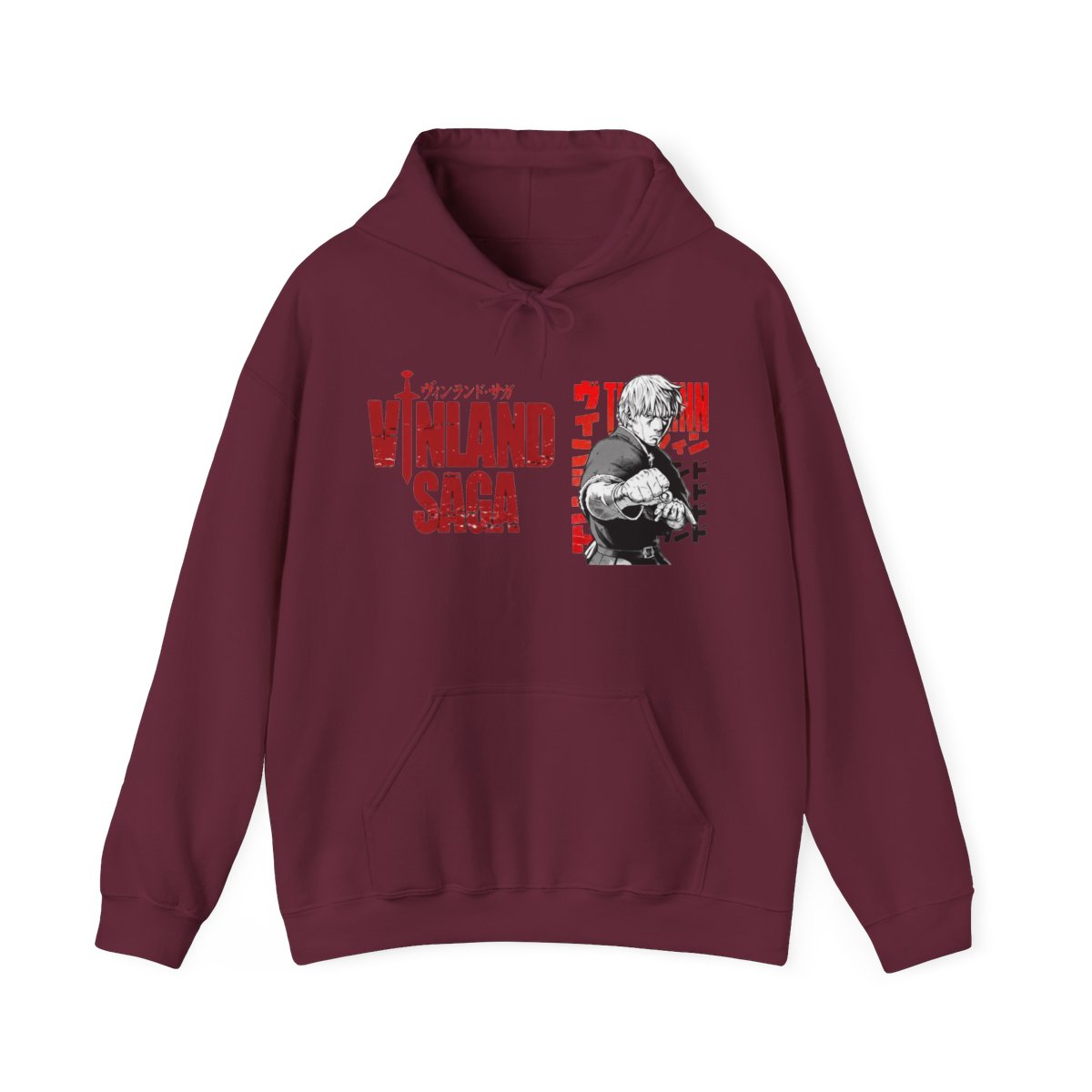 Vinland Saga Hoodies - Vinland Saga Thorfinn Aesthetic Printed Hoodie - alternate angle 3, merchandise
