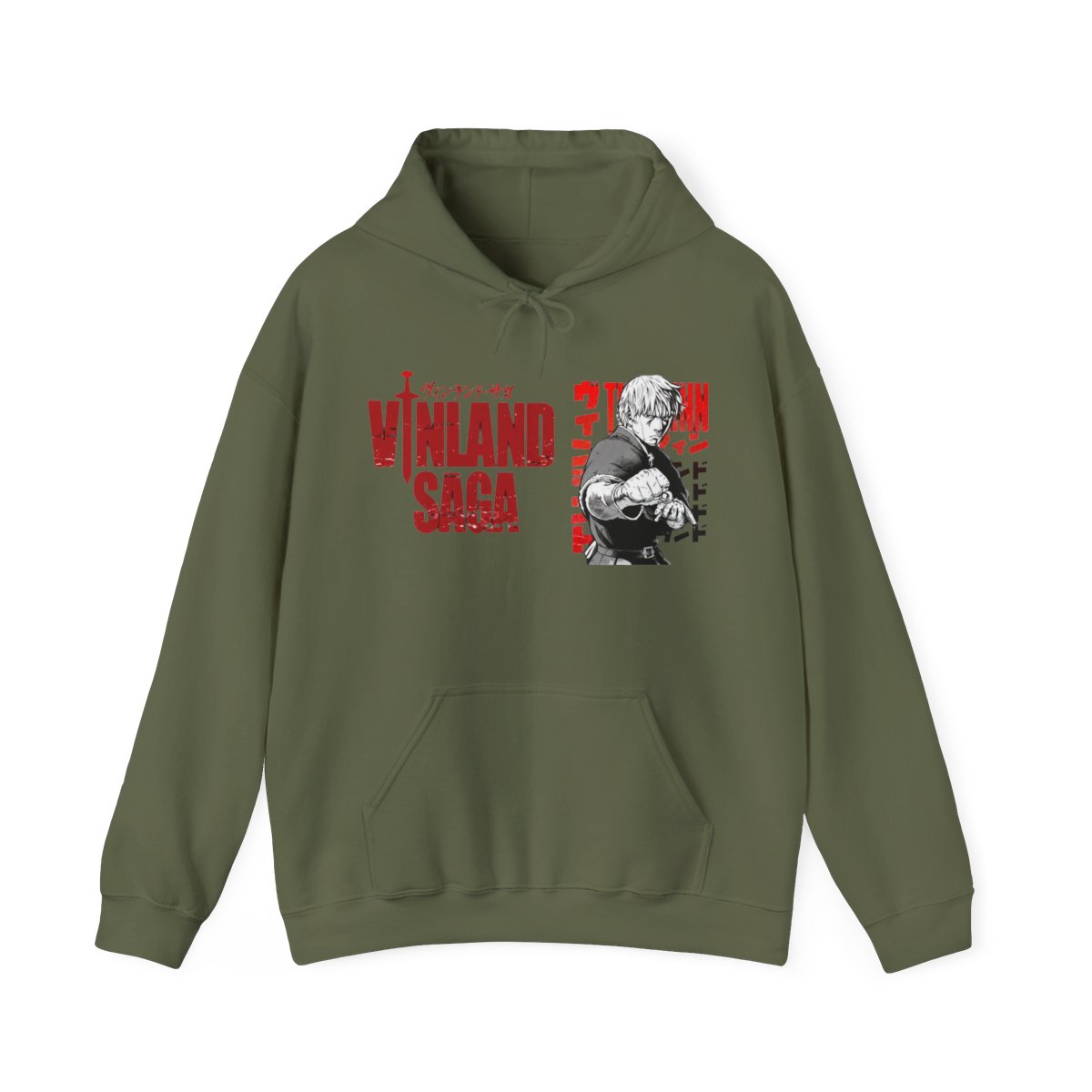 Vinland Saga Hoodies - Vinland Saga Thorfinn Aesthetic Printed Hoodie - alternate angle 4, merchandise