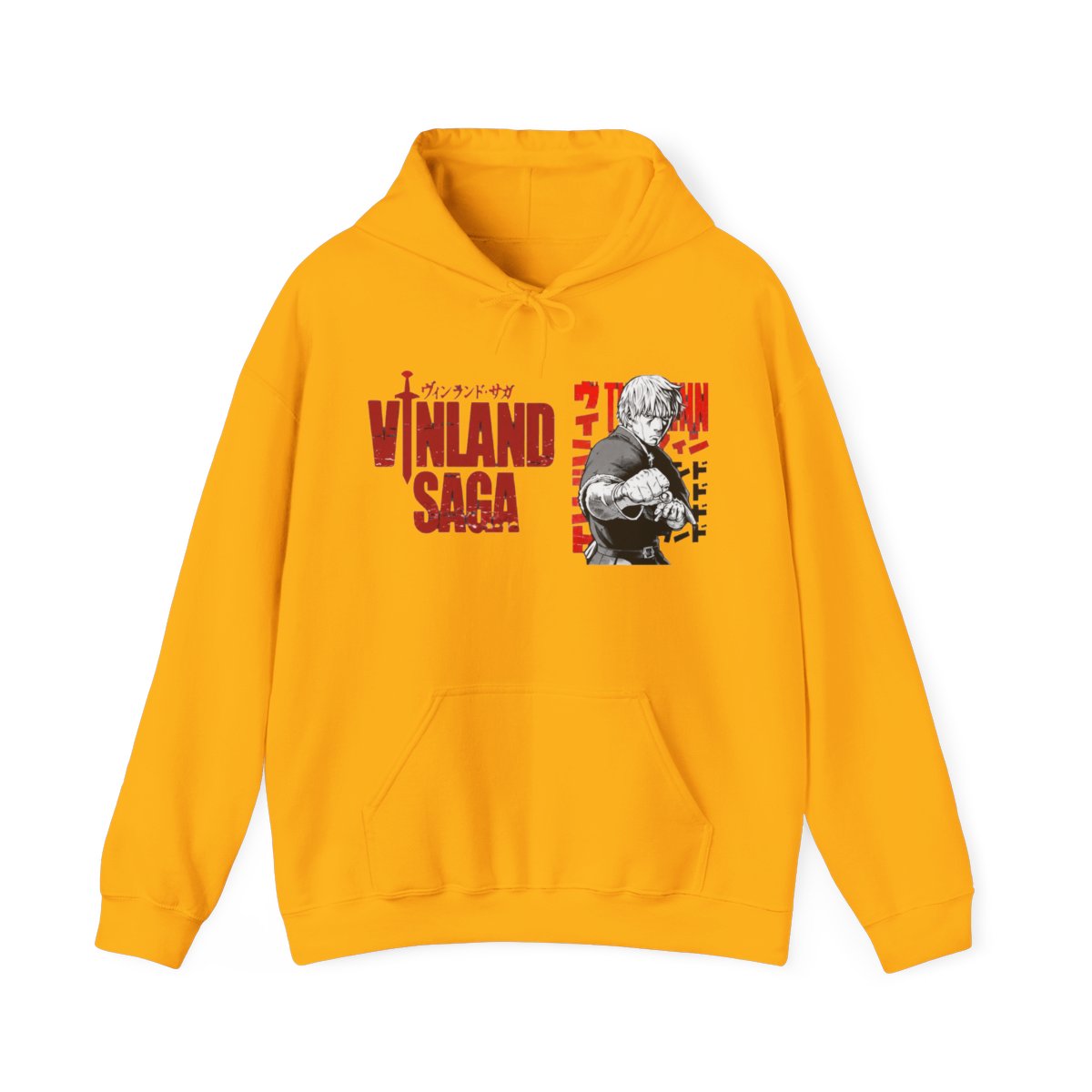 Vinland Saga Hoodies - Vinland Saga Thorfinn Aesthetic Printed Hoodie - alternate angle 2, merchandise