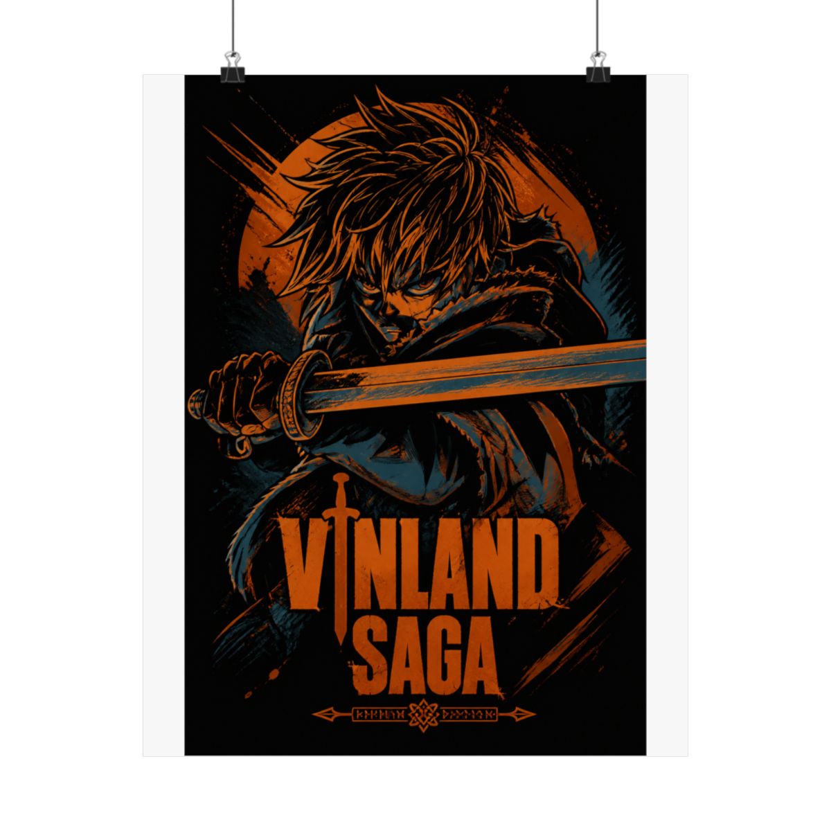 AHHYCXZ Thorfinn Poster Vinland Saga Posters Wall Art Painting Posters Gift Living Room Prints Bedroom Decor Poster Artworks 12x18inch(30x45cm) - alternate angle 3, merchandise