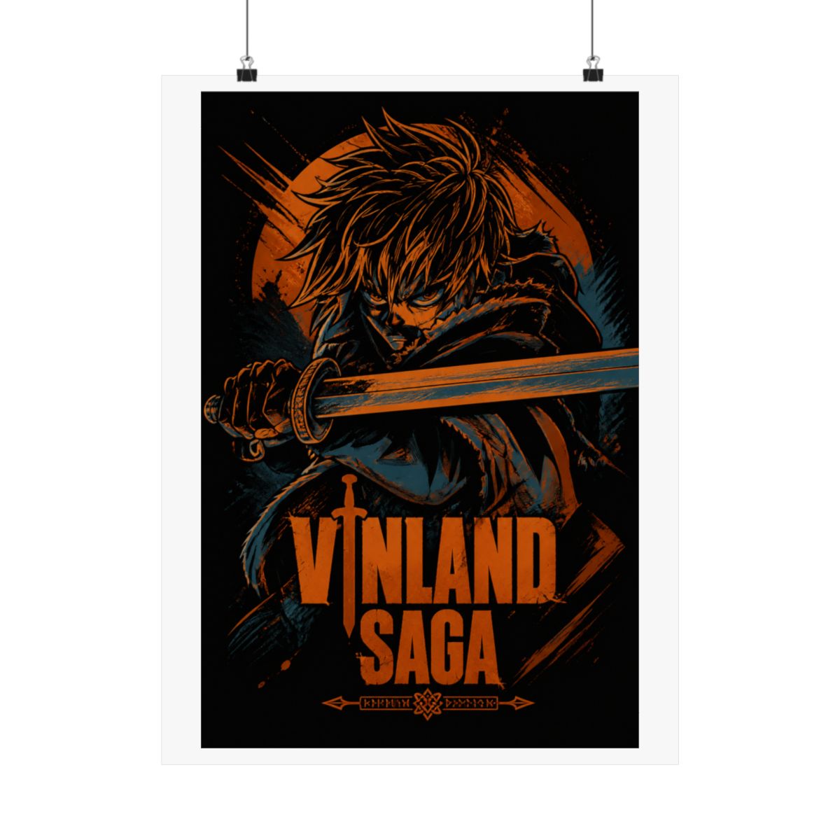 AHHYCXZ Thorfinn Poster Vinland Saga Posters Wall Art Painting Posters Gift Living Room Prints Bedroom Decor Poster Artworks 12x18inch(30x45cm) - alternate angle 2, merchandise