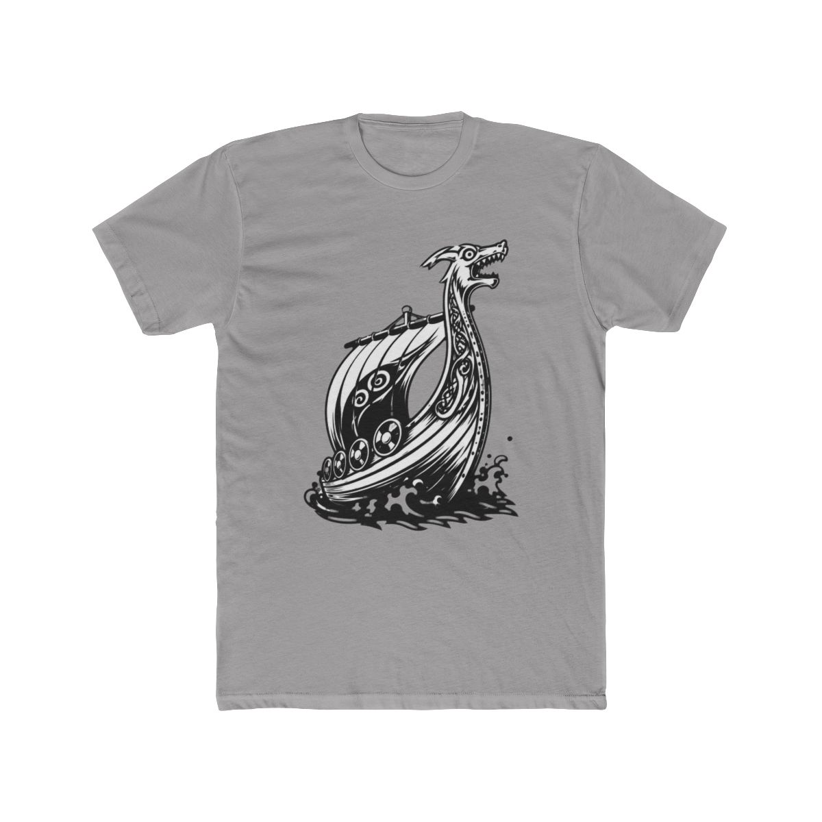 Vinland Saga Anime, Retro Viking Boat Art T Shirt - alternate angle 2, merchandise