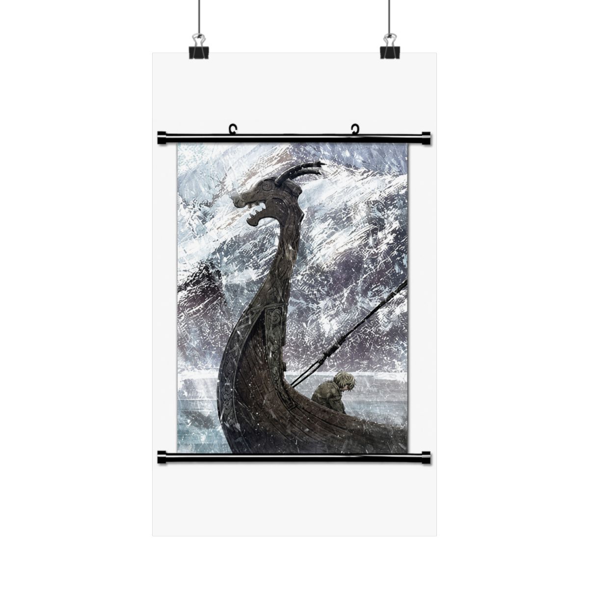 ROUNDMEUP Vinland Saga Anime Fabric Wall Scroll Poster (32x45) Inches [A] Vinland Saga-13(L) - alternate angle 1, merchandise