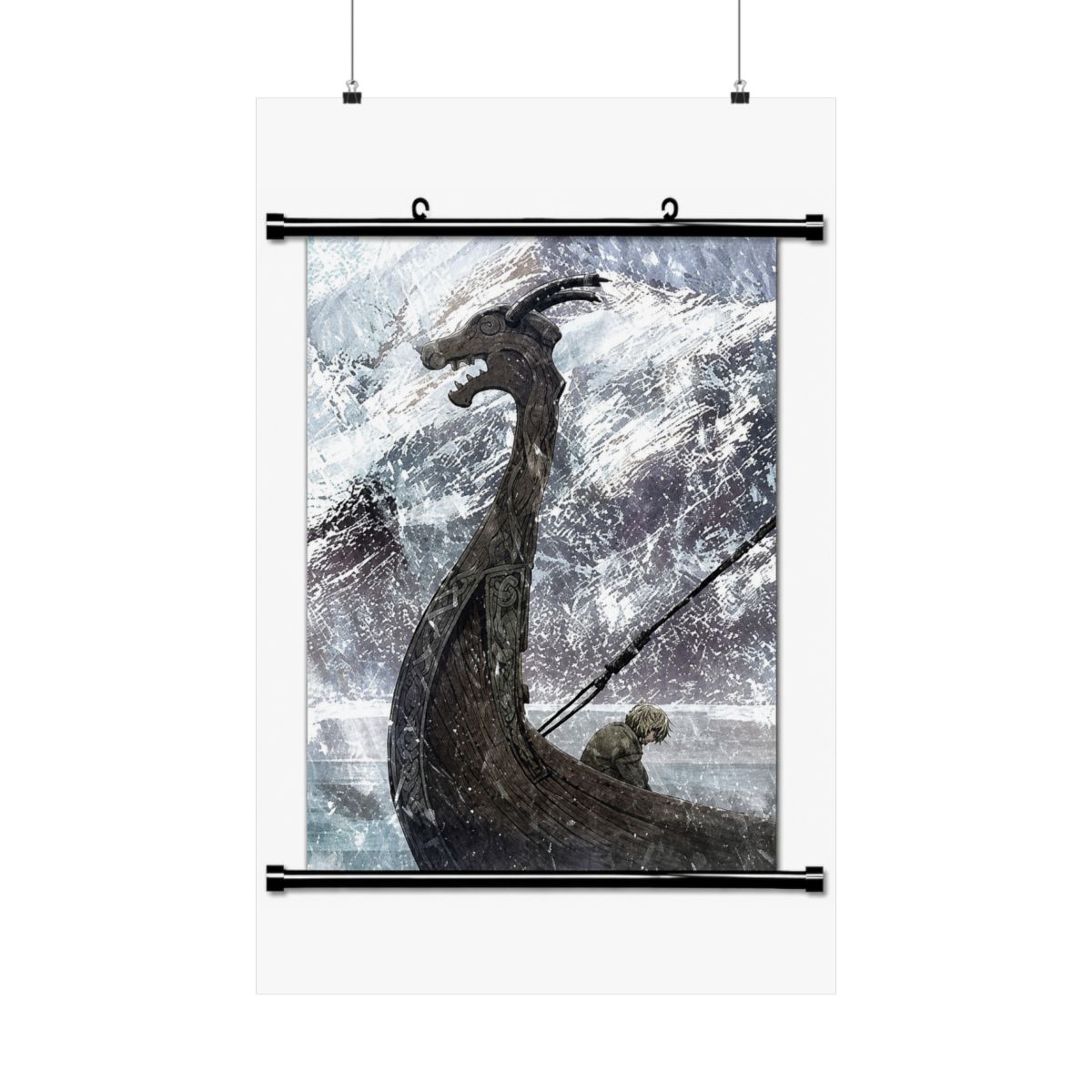 ROUNDMEUP Vinland Saga Anime Fabric Wall Scroll Poster (32x45) Inches [A] Vinland Saga-13(L) - alternate angle 2, merchandise