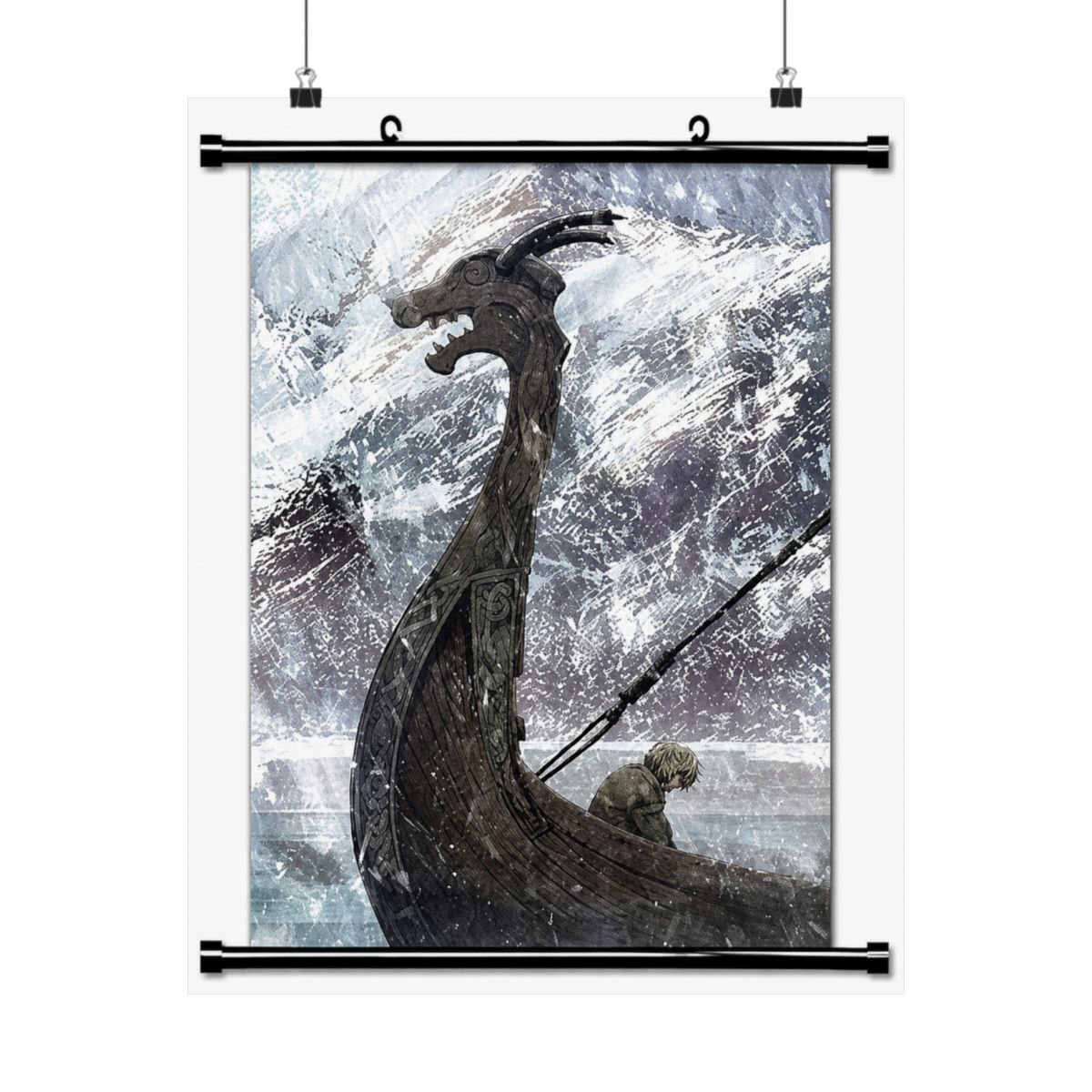 ROUNDMEUP Vinland Saga Anime Fabric Wall Scroll Poster (32x45) Inches [A] Vinland Saga-13(L) - alternate angle 4, merchandise
