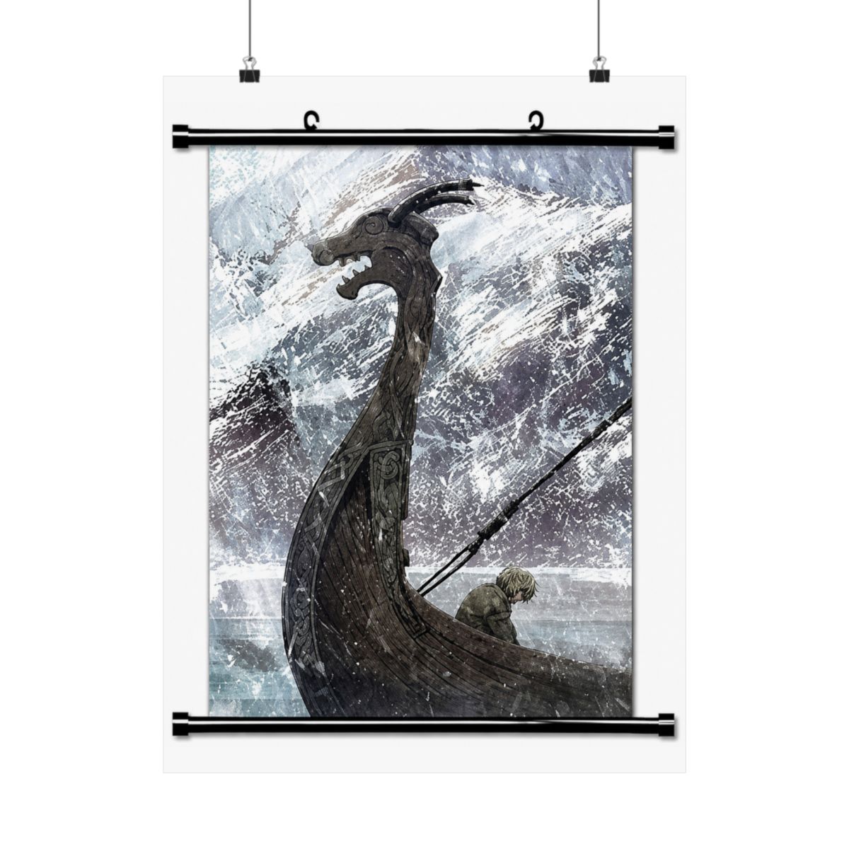 ROUNDMEUP Vinland Saga Anime Fabric Wall Scroll Poster (32x45) Inches [A] Vinland Saga-13(L) - alternate angle 3, merchandise